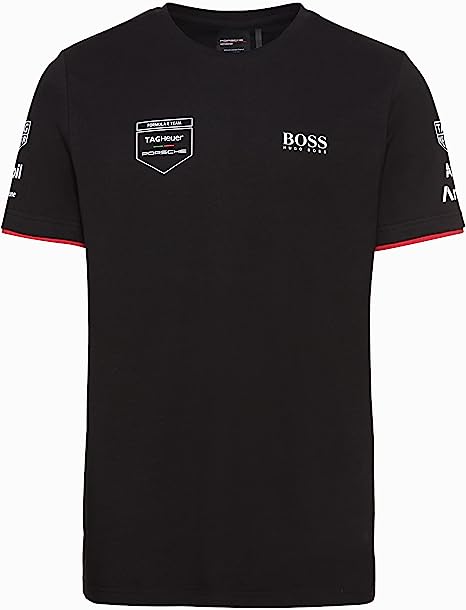 T-shirt noir pour hommes de l'équipe Porsche Formula E