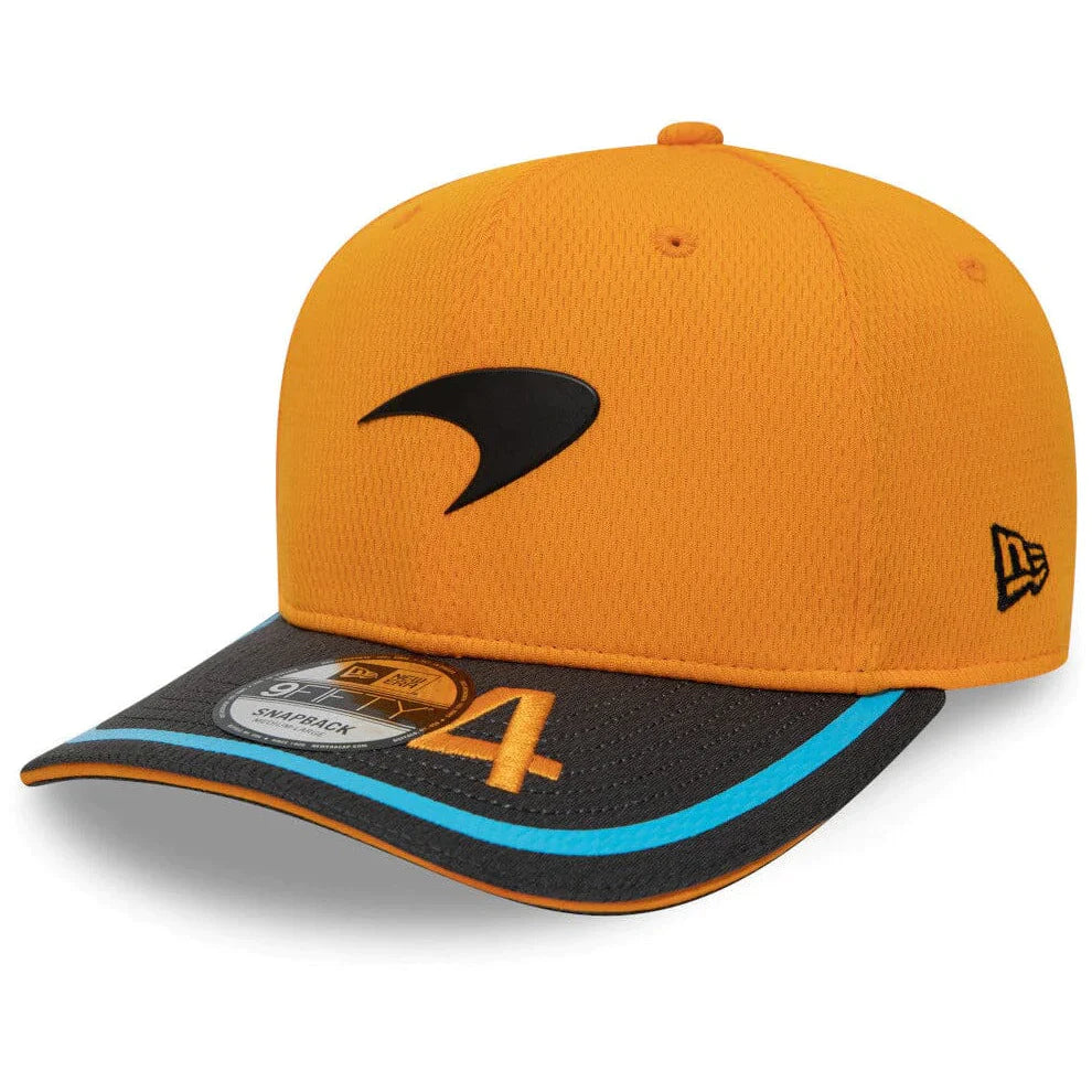 McLaren F1 Official Team Youth New Era 9Fifty Driver Lando Norris Pre Curve Papaya Hat