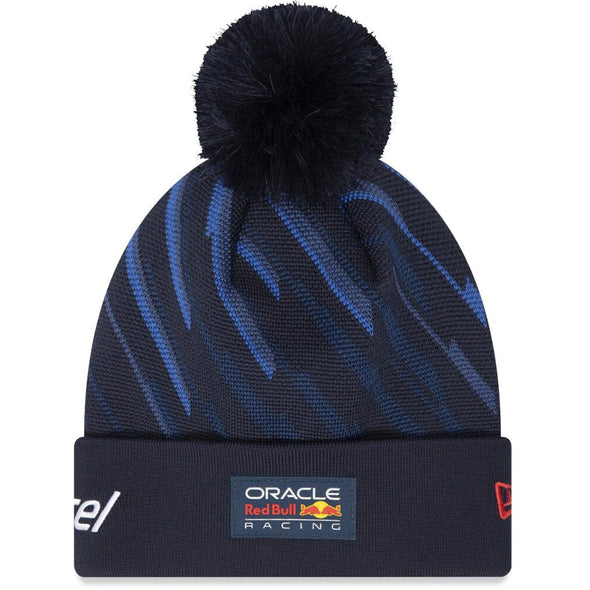 Red Bull Racing F1 Team Driver Max Verstappen Pom Cuff Navy Beanie Hat 2023