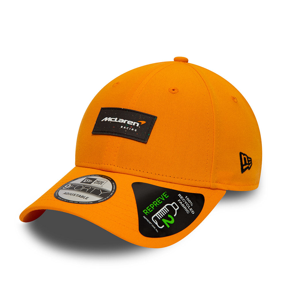 McLaren Racing F1 Team New Era 9Forty Repreve Tissu recyclé - Chapeau orange papaye