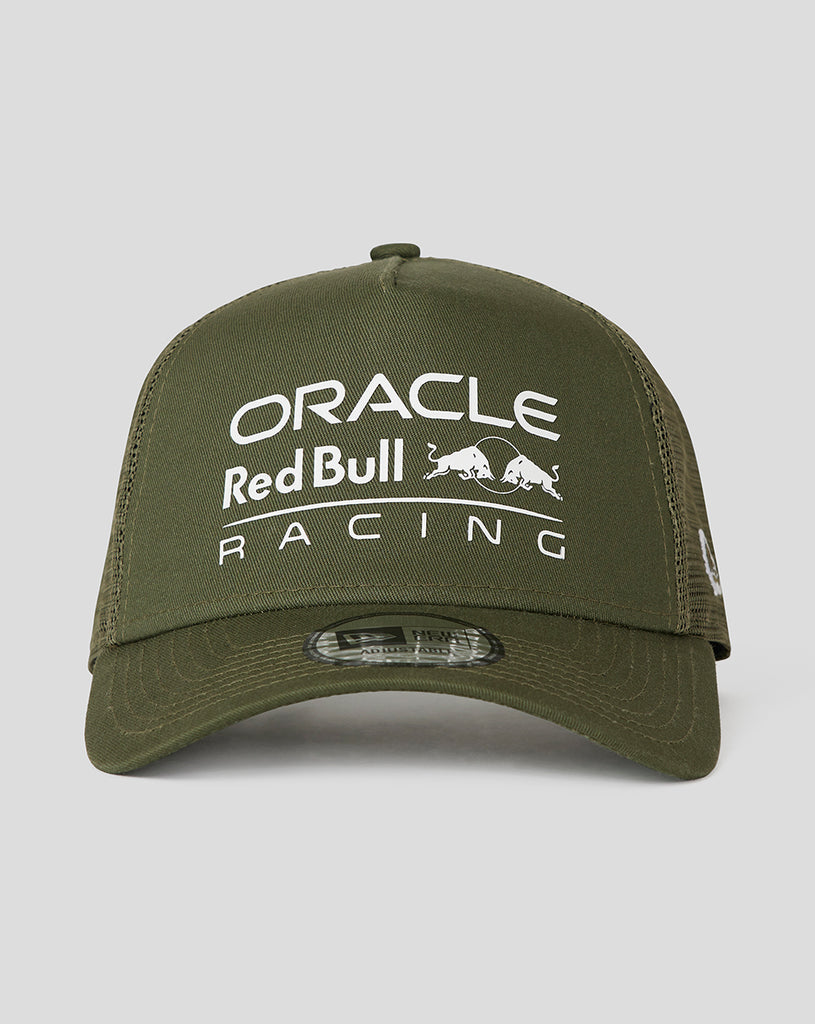 Casquette verte militaire de camionneur saisonnier Oracle Red Bull Racing F1 Team New Era 9Forty 