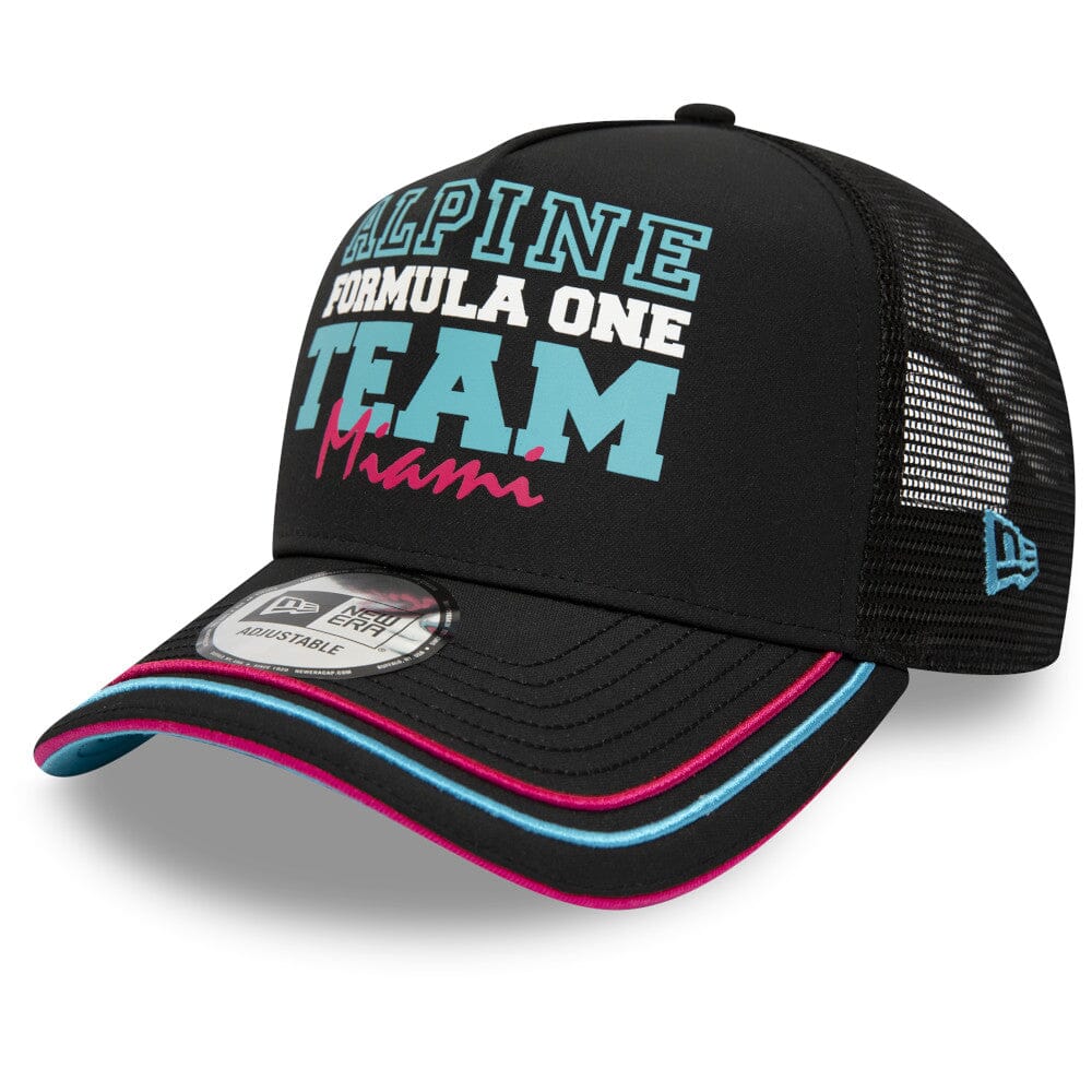 Casquette de baseball noire Miami Alpine Racing F1 New Era 9forty 2023 édition spéciale