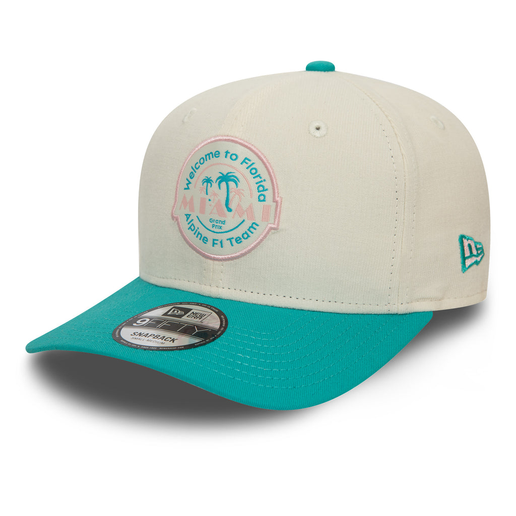 Alpine Racing F1 New Era 9Fifty Unisex Miami White Hat