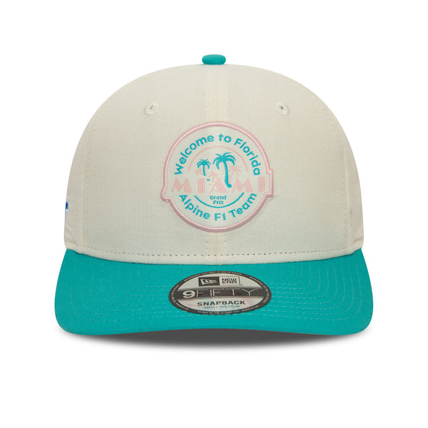 Alpine Racing F1 New Era 9Fifty Unisex Miami White Hat