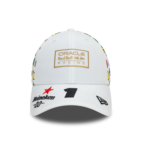 Red Bull Racing F1 New Era 9Forty Unisex Max Verstappen Special Edition Las Vegas White Hat