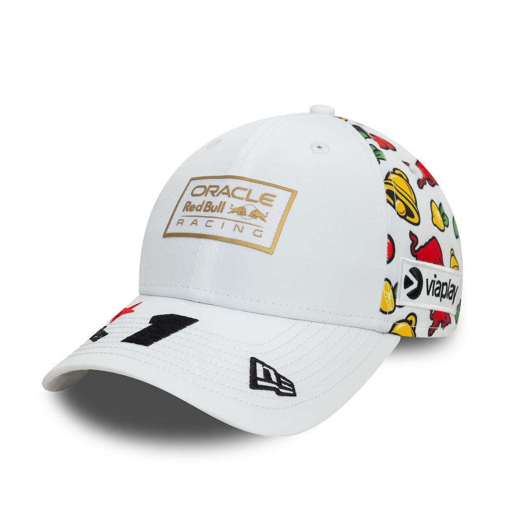 Red Bull Racing F1 New Era 9Forty Unisex Max Verstappen Special Edition Las Vegas White Hat