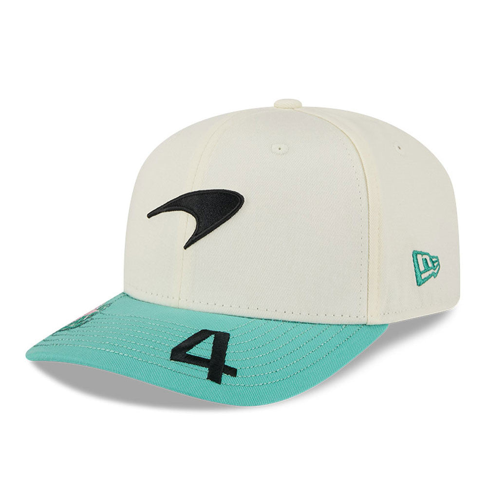 McLaren Racing F1 New Era Unisex 9Seventy Driver Lando Norris Sepcial Edition Brazil Stretch Snap Beige Hat 2025