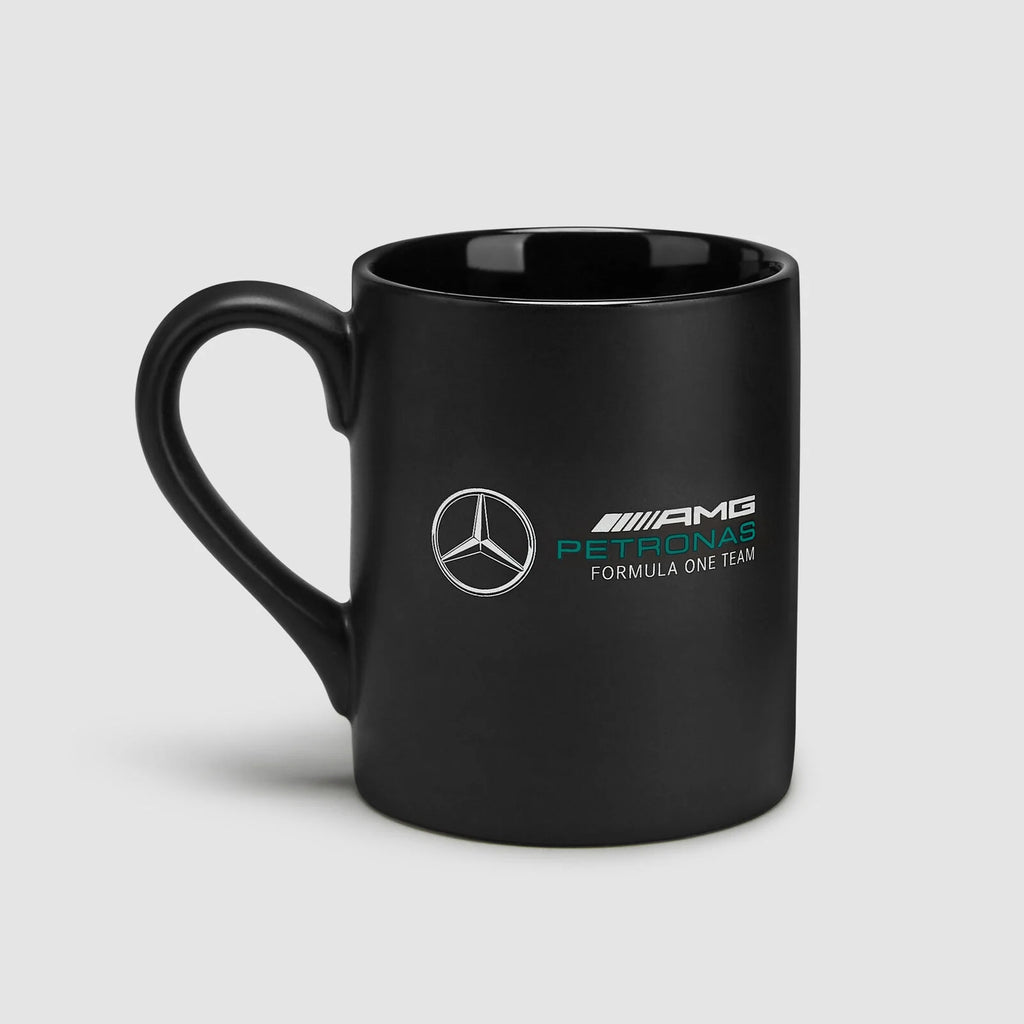 Tasse noire avec logo Mercedes AMG Petronas F1