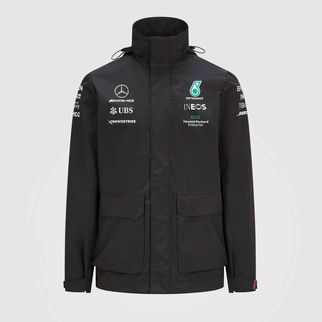 Mercedes AMG Petronas F1 Team Mens Rain Jacket 2021