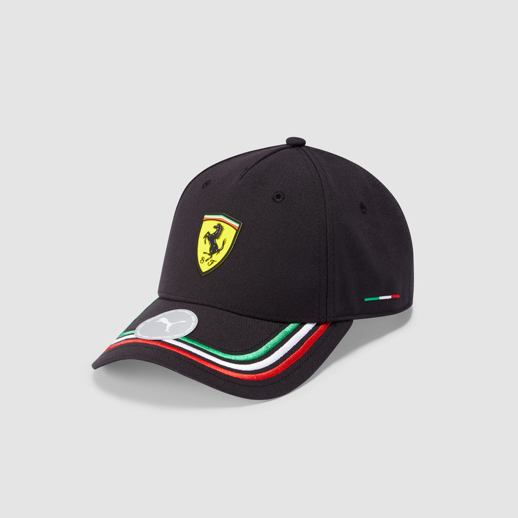 Scuderia Ferrari F1 Team Fanwear Unisex Puma Italia Black Hat 2021