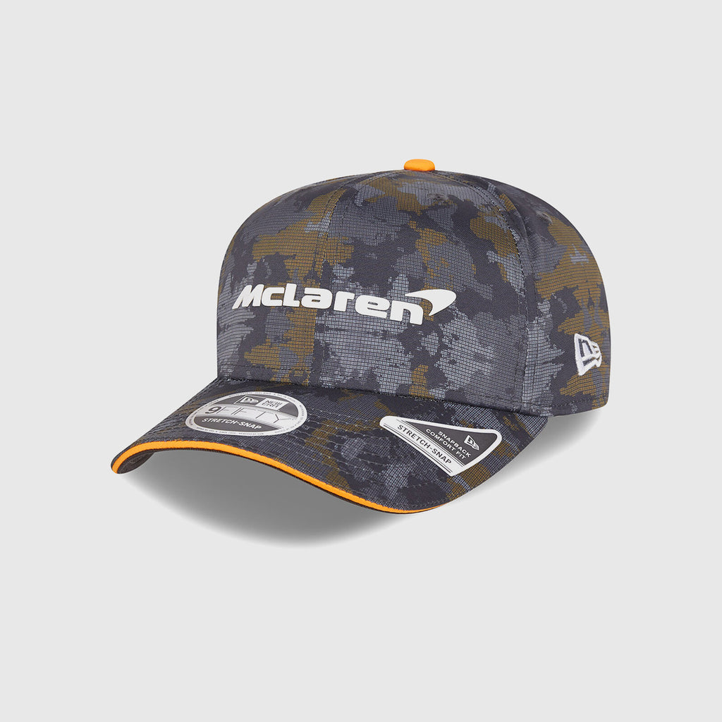 McLaren F1 New Era 9FIFTY Unisex Special Edition World Tour Camo Hat 2021