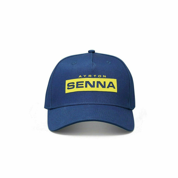 Ayrton Senna F1 Mens Logo Navy Baseball Hat