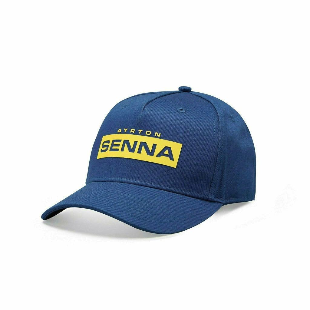 Ayrton Senna F1 Mens Logo Navy Baseball Hat