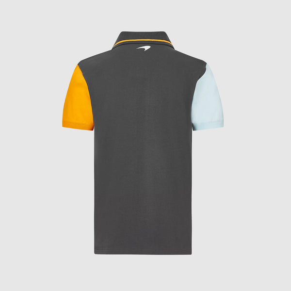 McLaren F1 Gulf Mens Block Antracit Grey Polo 2021