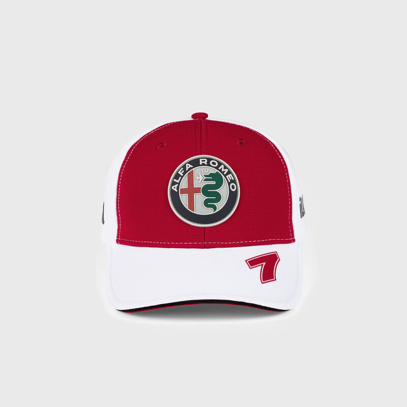 Alfa Romeo Racing F1 Team Unisex Driver Kimi Raikkonen Baseball Red Hat 2021