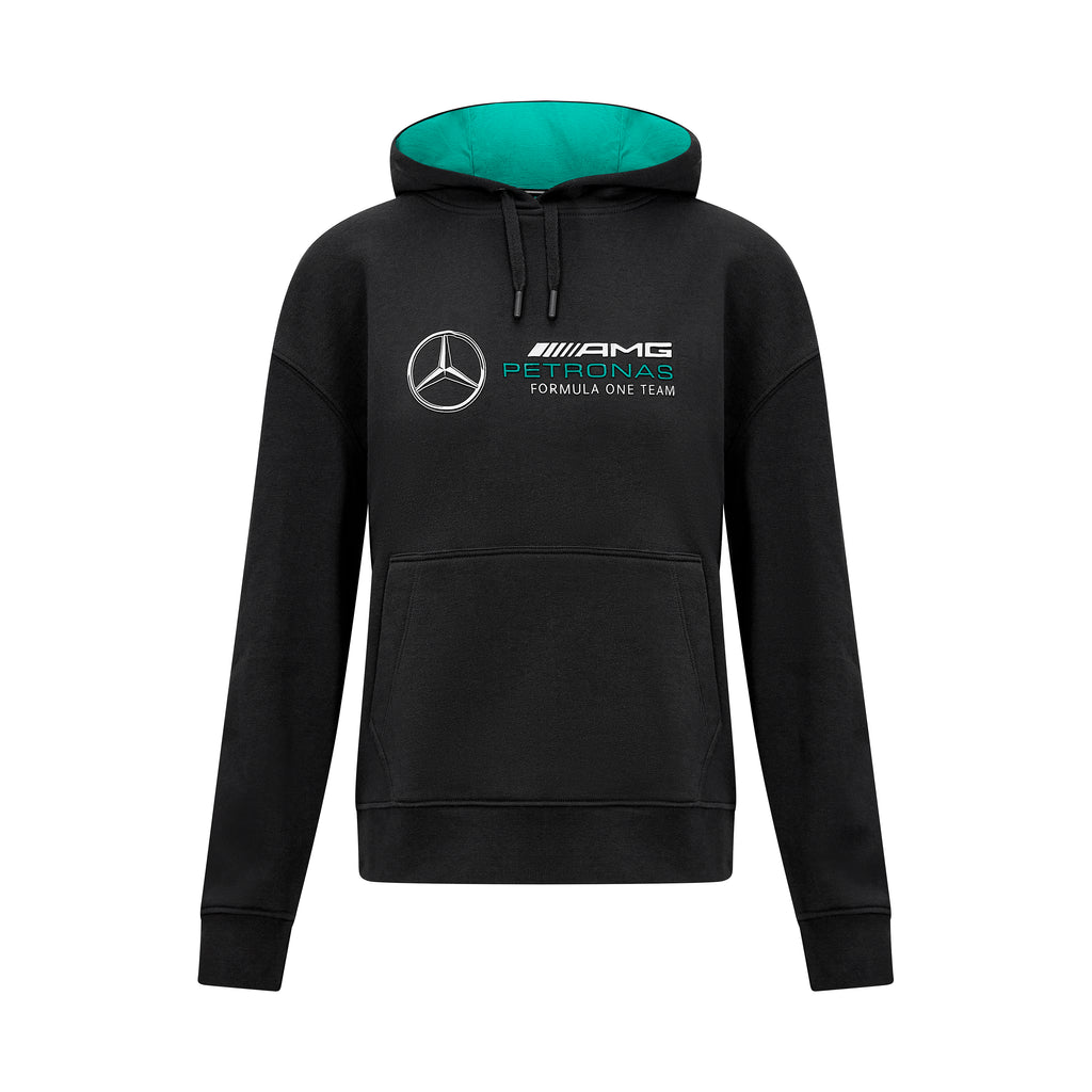 Sweat à capuche unisexe noir/gris Mercedes AMG Petronas F1 Team