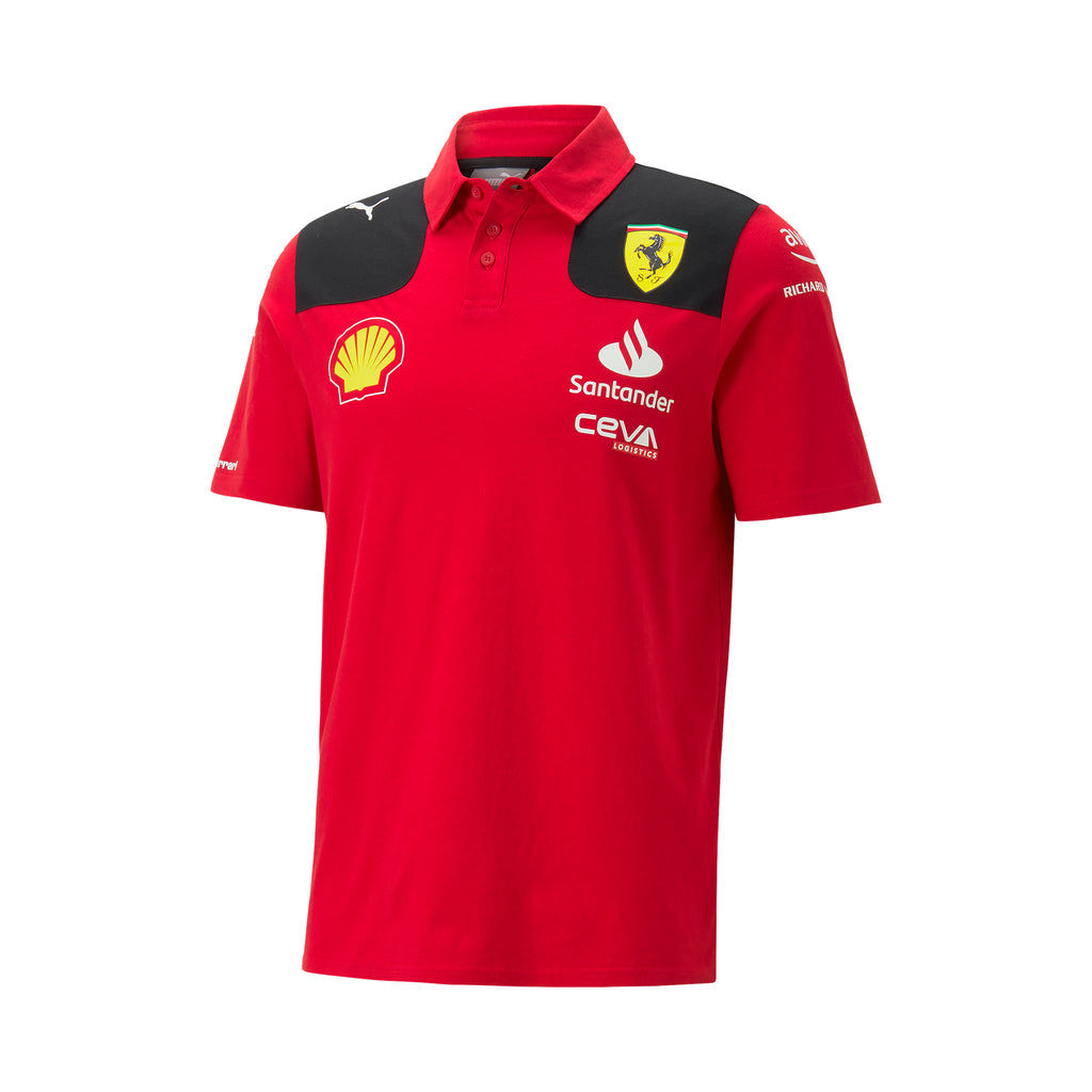 Scuderia Ferrari F1 Team Mens Red Polo Shirt