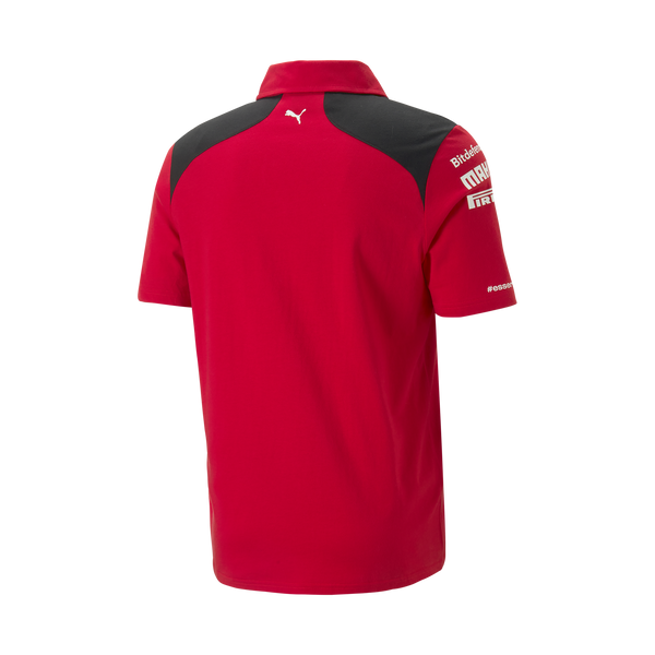 Polo rouge pour homme Scuderia Ferrari F1 Team