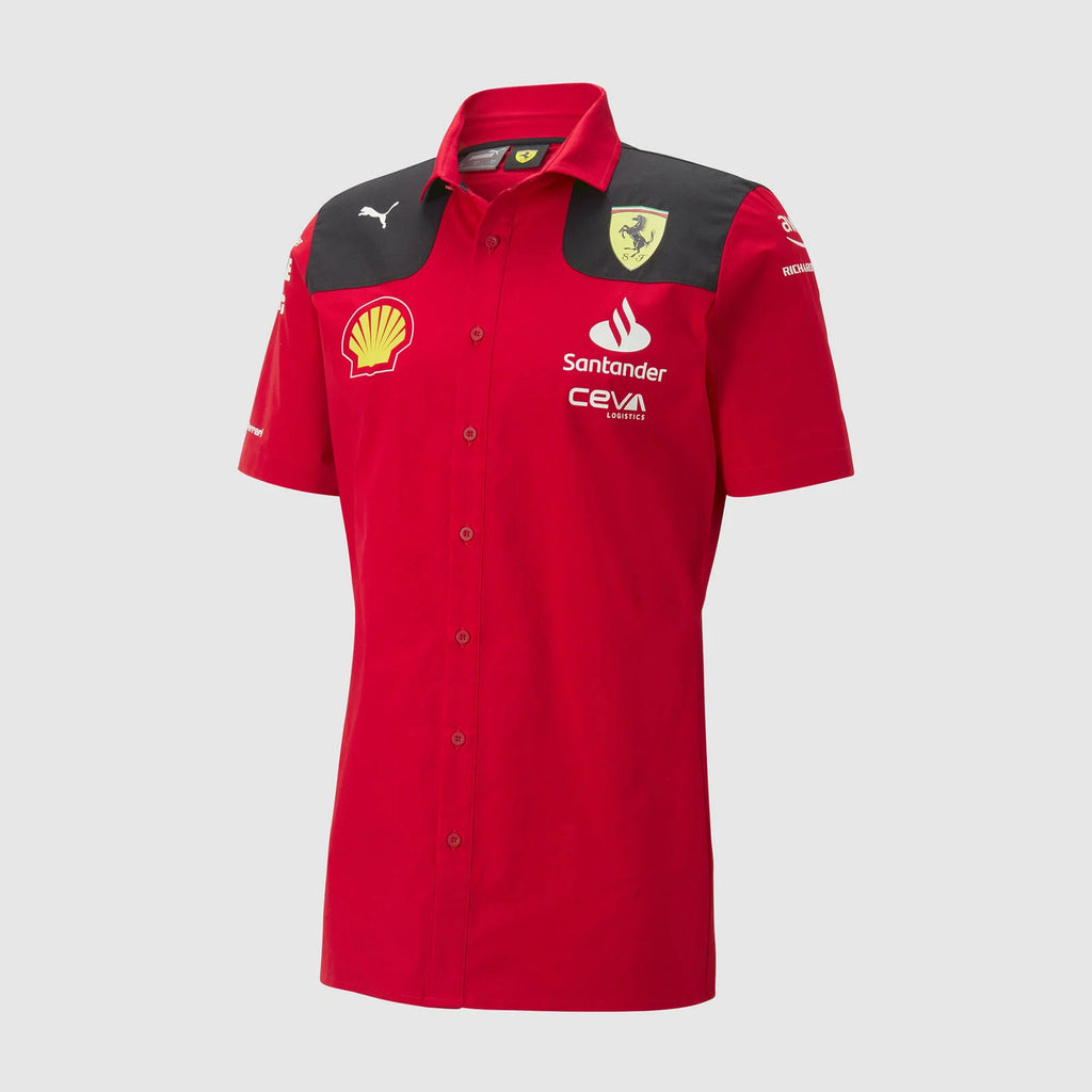 Chemise rouge pour homme Scuderia Ferrari F1 Team