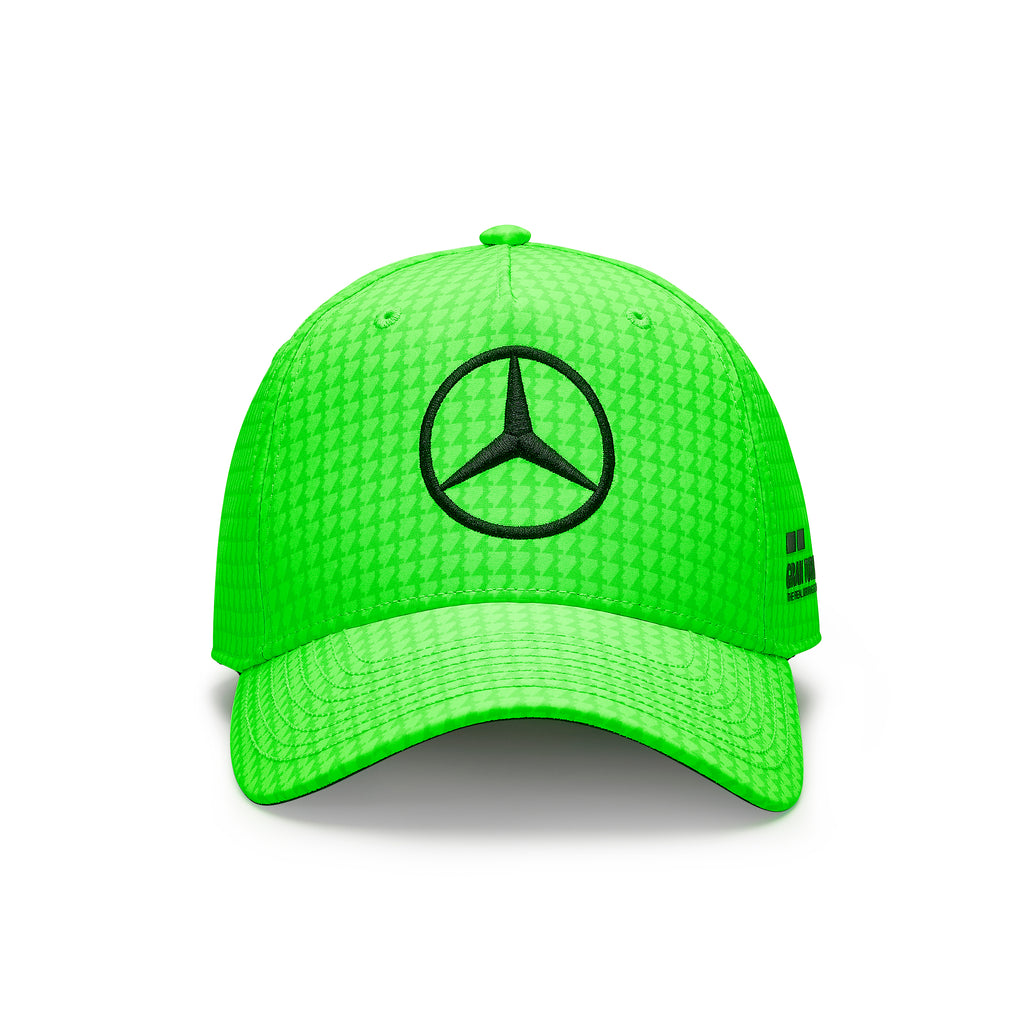 Mercedes AMG F1 Driver Lewis Hamilton Unisex Neon Yellow/Neon Pink/Black/White/Purple/Natural/Apple Red Hat