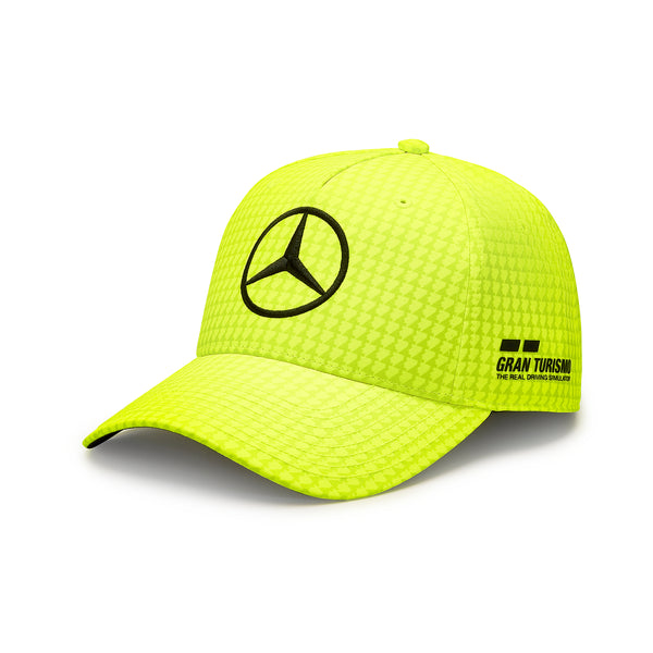 Mercedes AMG F1 Driver Lewis Hamilton Unisexe Jaune Fluo/Rose Fluo/Noir/Blanc/Violet/Naturel/Rouge Pomme Chapeau 