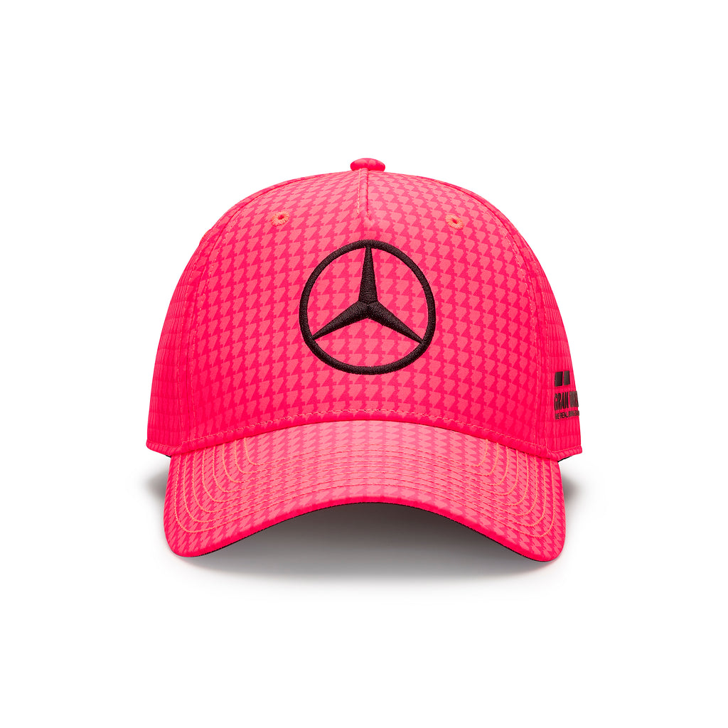 Mercedes AMG F1 Driver Lewis Hamilton Unisexe Jaune Fluo/Rose Fluo/Noir/Blanc/Violet/Naturel/Rouge Pomme Chapeau 