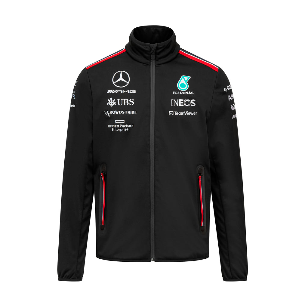 Veste Softshell noire pour homme Mercedes AMG Petronas F1 Team