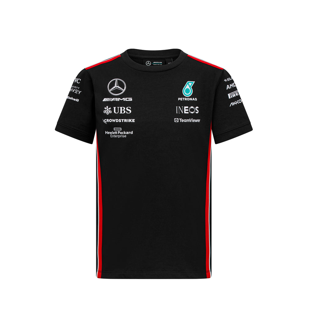 Mercedes AMG Petronas F1 Team Kids Driver Black/White T-Shirt