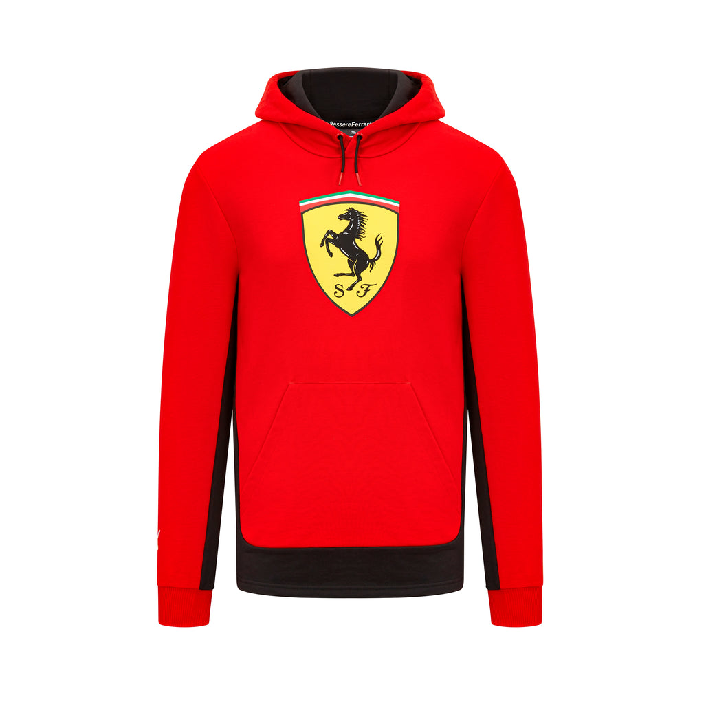 Scuderia Ferrari F1 Team Mens Shield Red/Black Hoodie