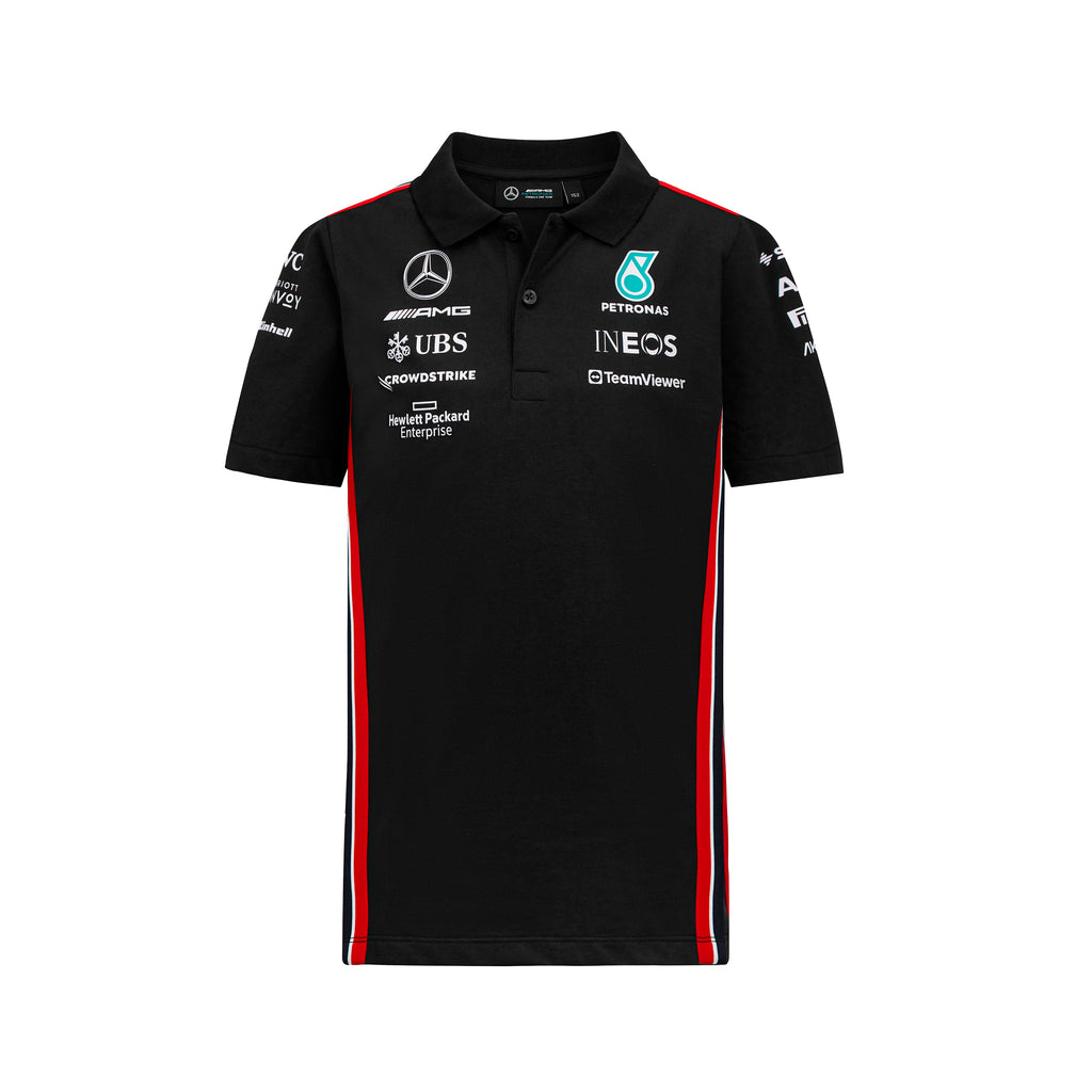 Mercedes AMG Petronas F1 Team Kids Black Polo