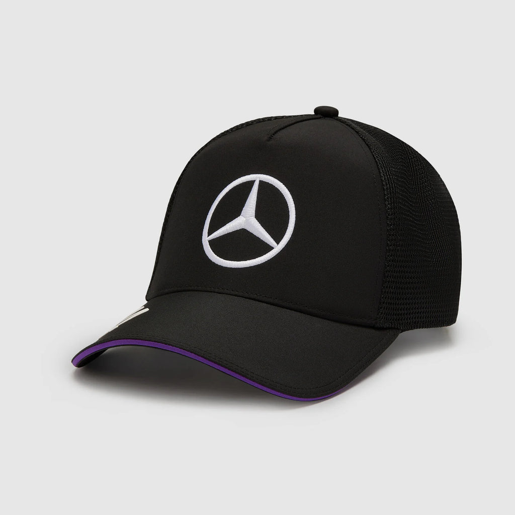 Mercedes AMG Petronas F1 Team Unisex Driver Lewis Hamilton Black Trucker Hat