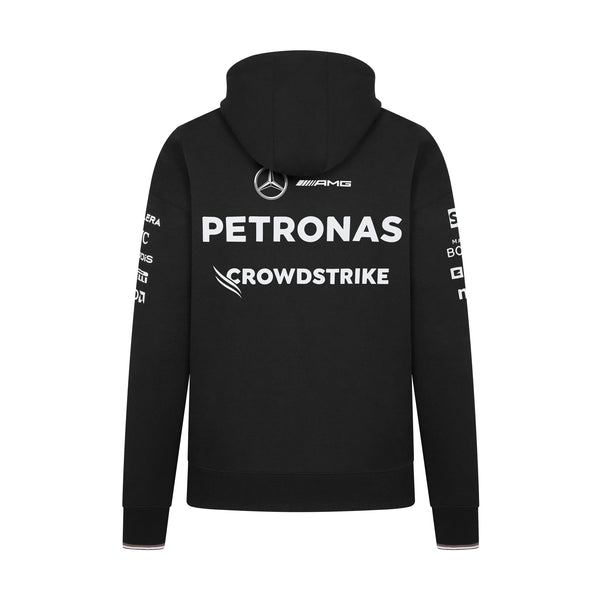 Mercedes AMG Petronas F1 Team Mens Black Hoodie 2024