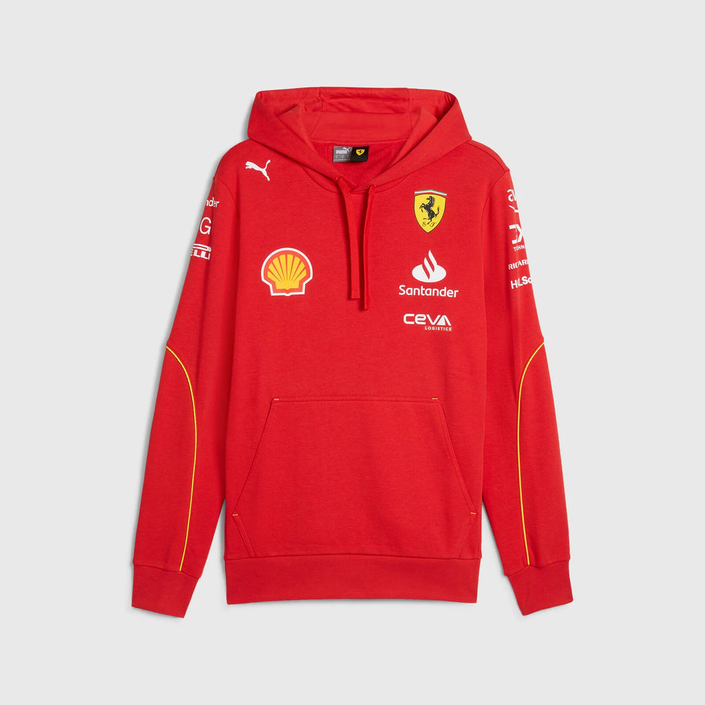 Scuderia Ferrari F1 Mens Team Red Hoodie 2024