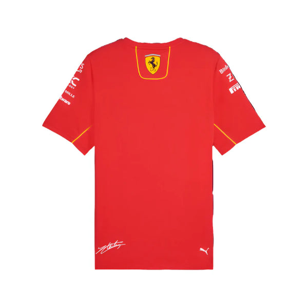 Scuderia Ferrari F1 Team Mens Driver Charles Leclerc Red T-shirt 2024