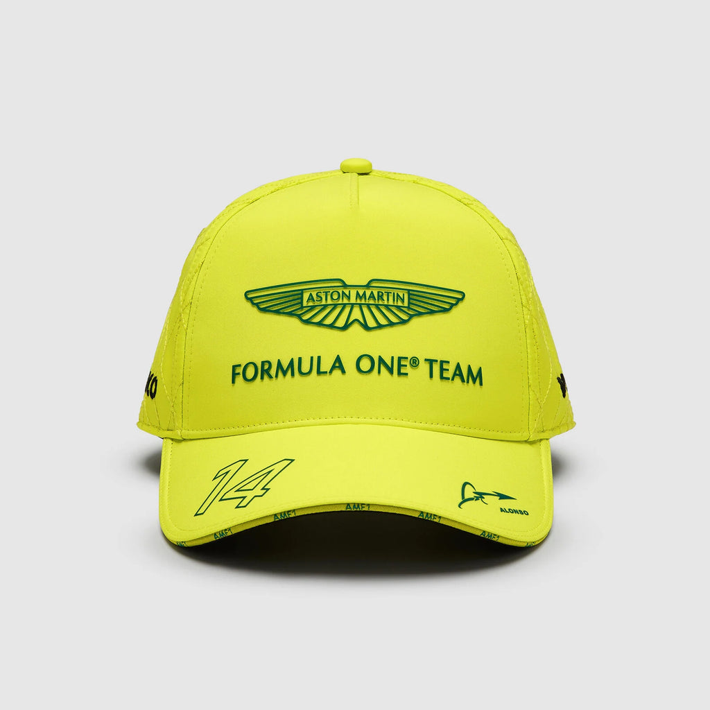 Aston Martin F1 Team Unisex Driver Fernando Alfonso Yellow hat 2024