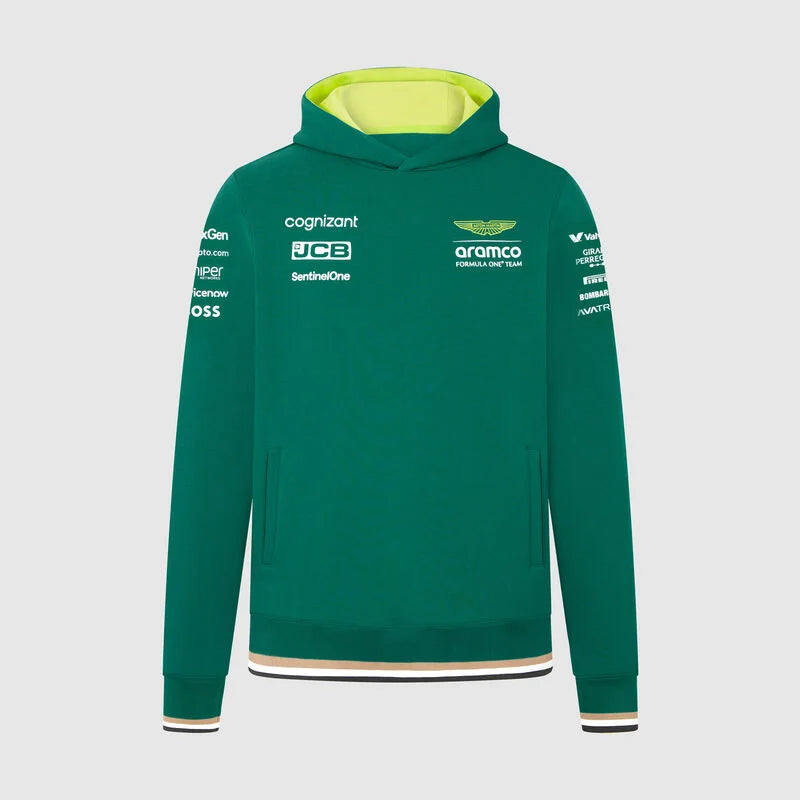 Aston Martin F1 Team Mens Hoodie Green 2024