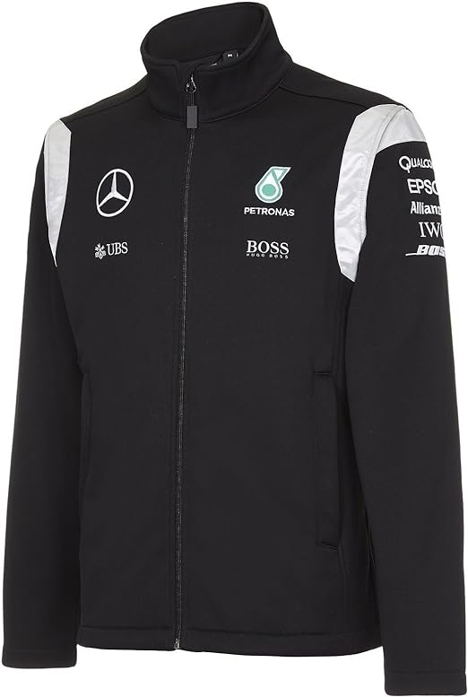 Mercedes-AMG Petronas F1 Team Men Softshell Black Jacket 2016