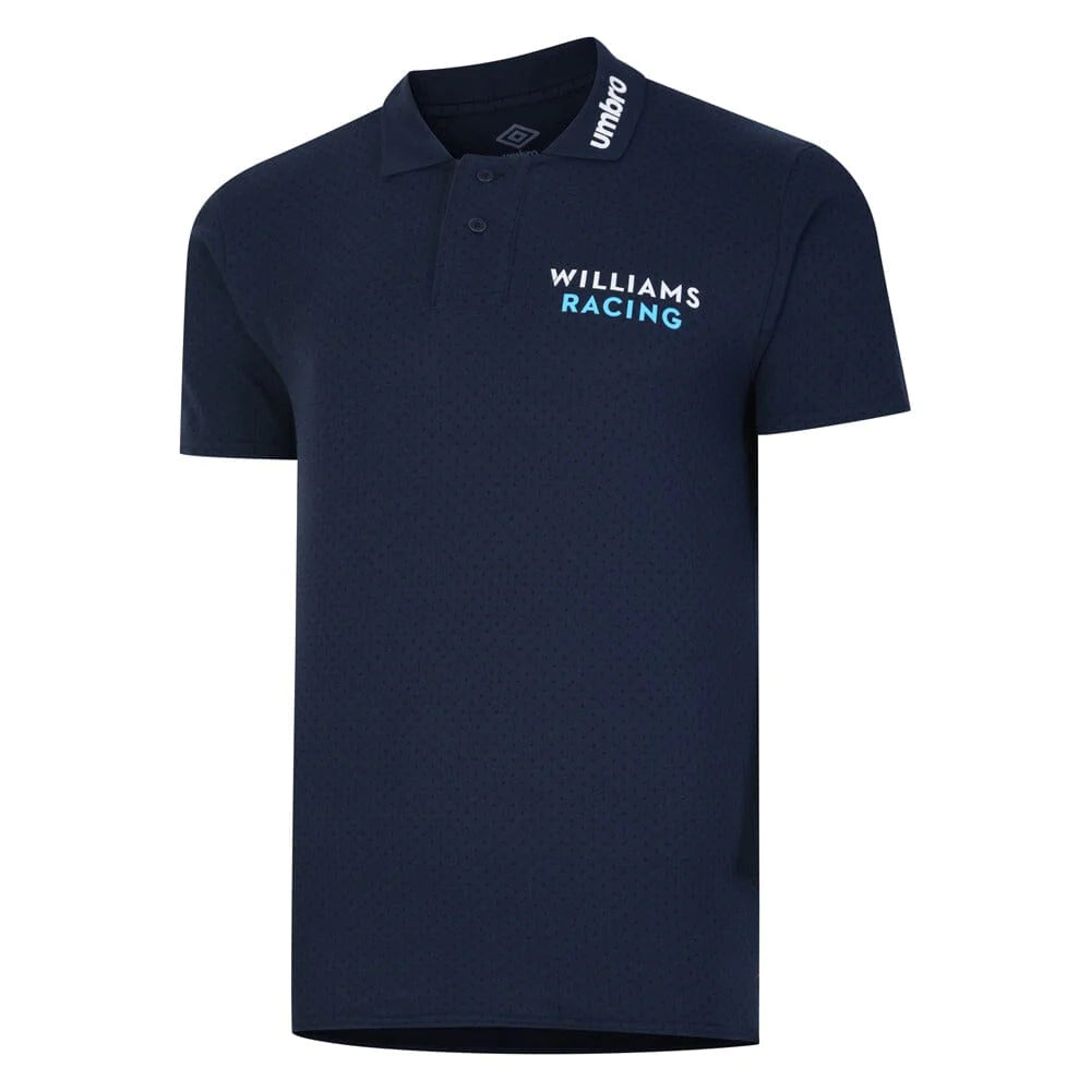 Williams Racing F1 Team Mens Media Blue Polo