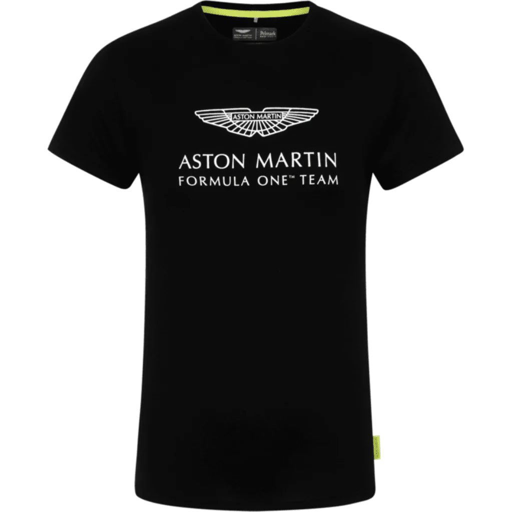 Aston Martin F1 Team Mens Essential Logo Black T-Shirt 2021