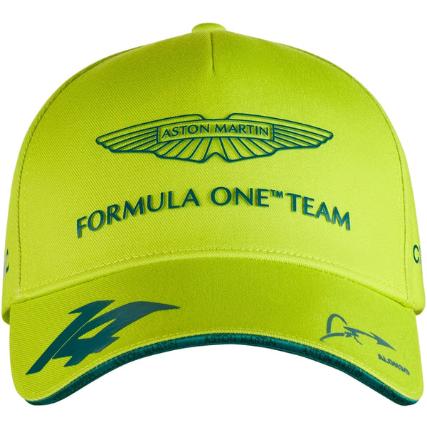 Aston Martin Pilote officiel de F1 Fernando Alonso Chapeau unisexe citron vert