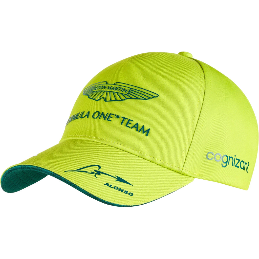 Aston Martin Pilote officiel de F1 Fernando Alonso Chapeau unisexe citron vert