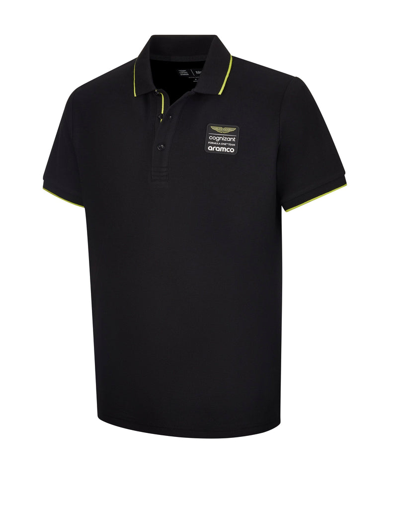 Aston Martin Officiel F1 Team Polo noir style de vie pour hommes