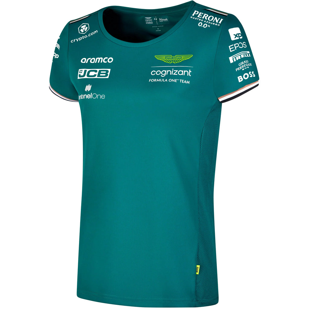 Aston Martin Official F1 Team Womens Green T-Shirt