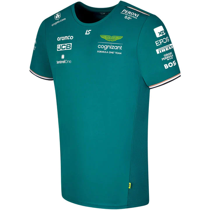 Aston Martin Official F1 Driver Lance Stroll T-shirt vert pour hommes