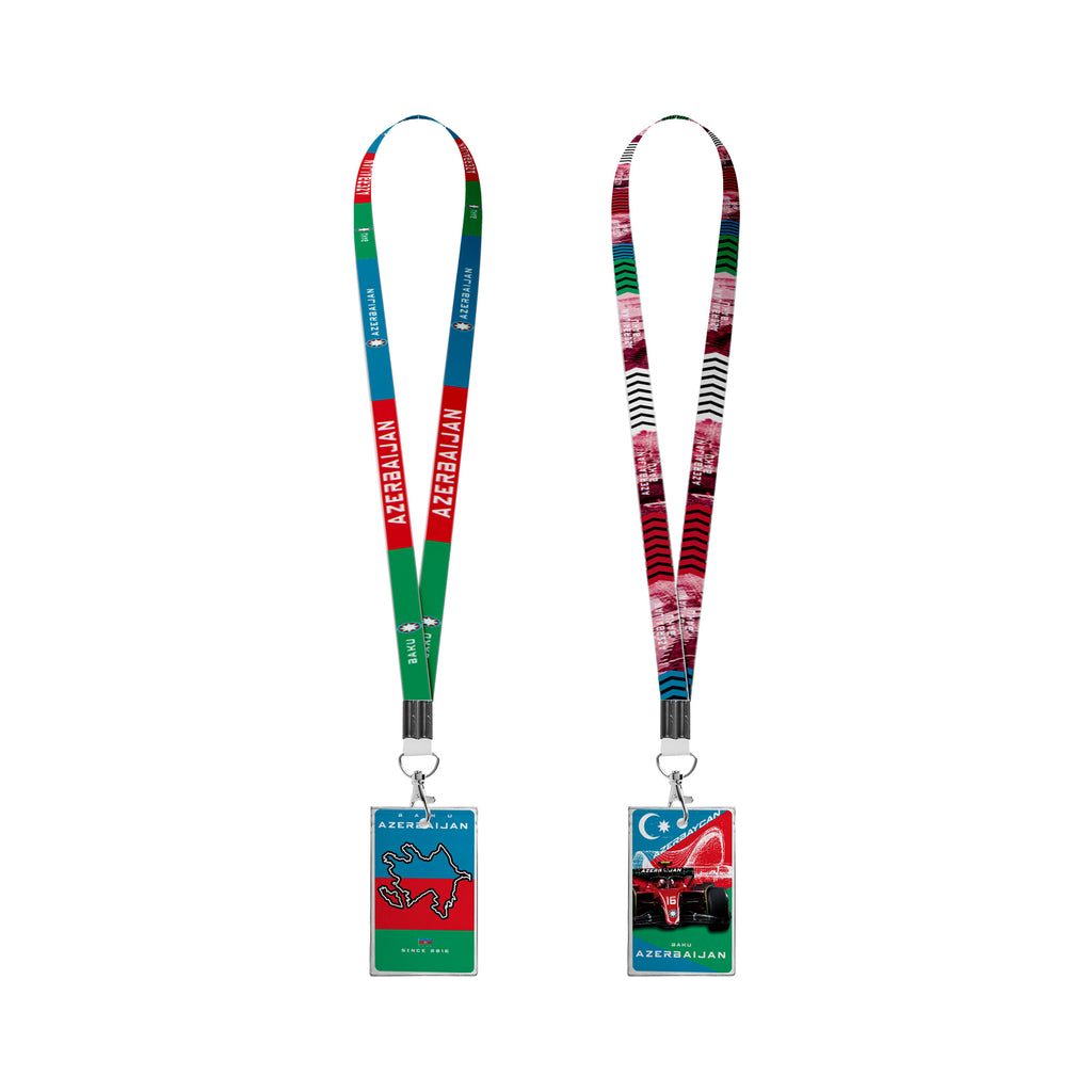 Racing Authentic Event Ticket Holder Azerbaijan Multicolor Lanyard