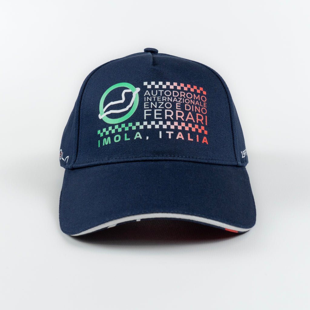Imola Circuit Unisex Autodromo Enzo e Dino Ferrari Navy Hat