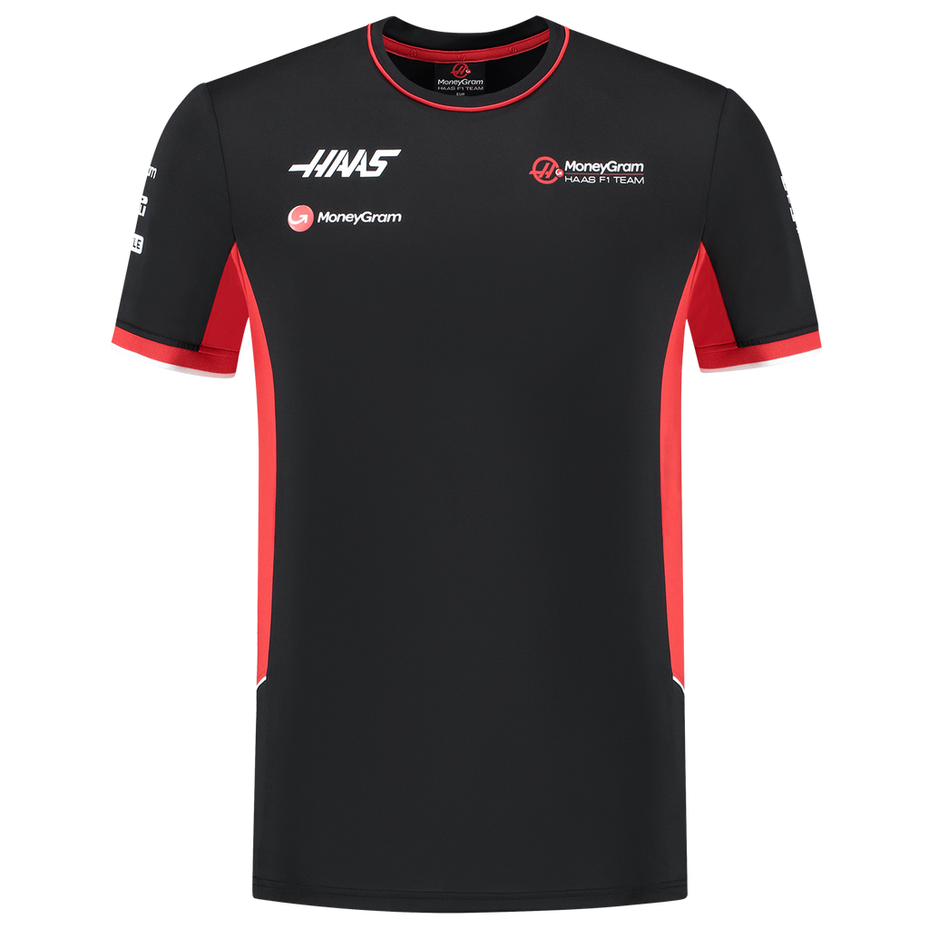 Haas F1 Team Mens Fitted Black T-Shirt