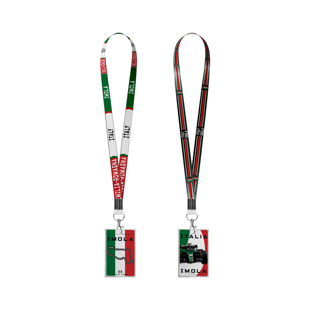 Racing Authentic Event Ticket Holder Imola Italy Multicolor Lanyard