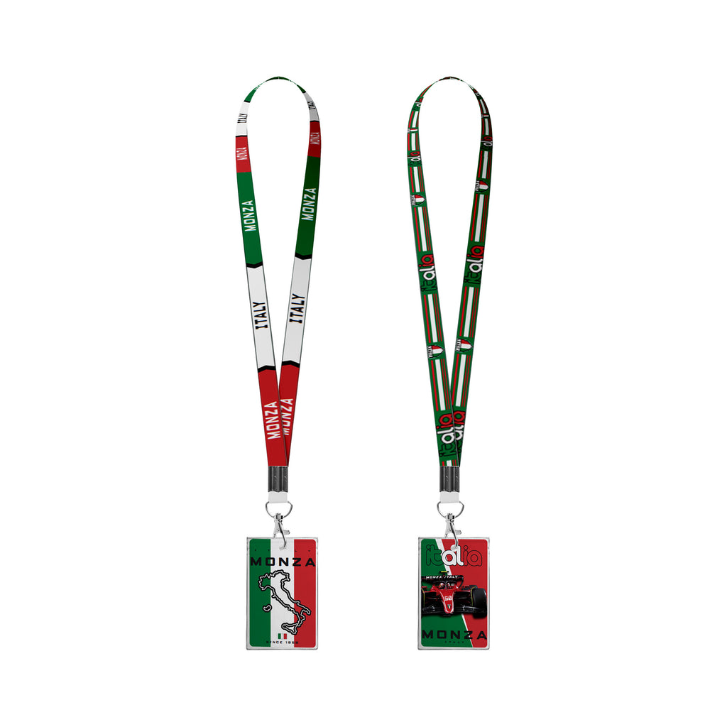 Racing Authentic Event Ticket Holder Monza Italy Multicolor Lanyard