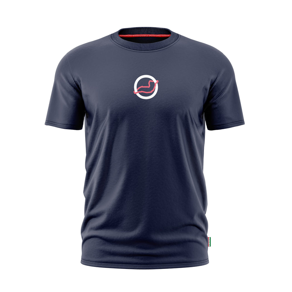Imola Circuit Formula 1 and Circuit Stats Men's Navy T-Shirt